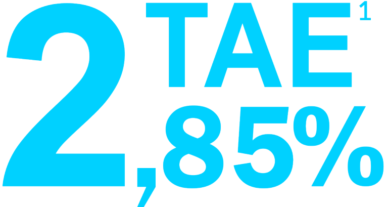 2,85% TAE 2,85% TAE